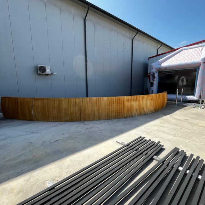 Ronde Bierenbar 12 meter (2 bokken)