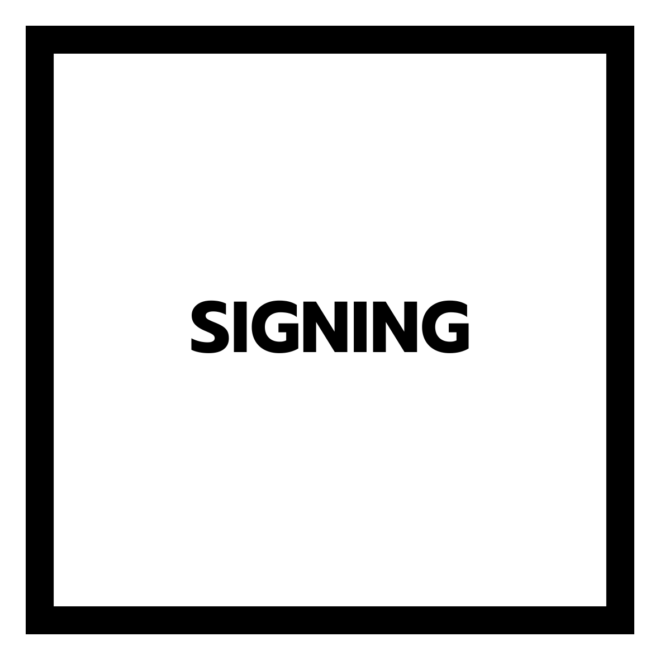 SIGNING